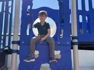 Kindergarten on the playground